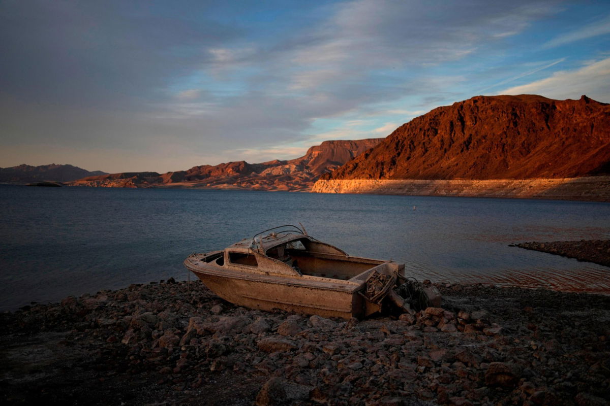 <i>John Locher/AP</i><br/>Officials reveal new details about the 3 sets of human remains found at Lake Mead.