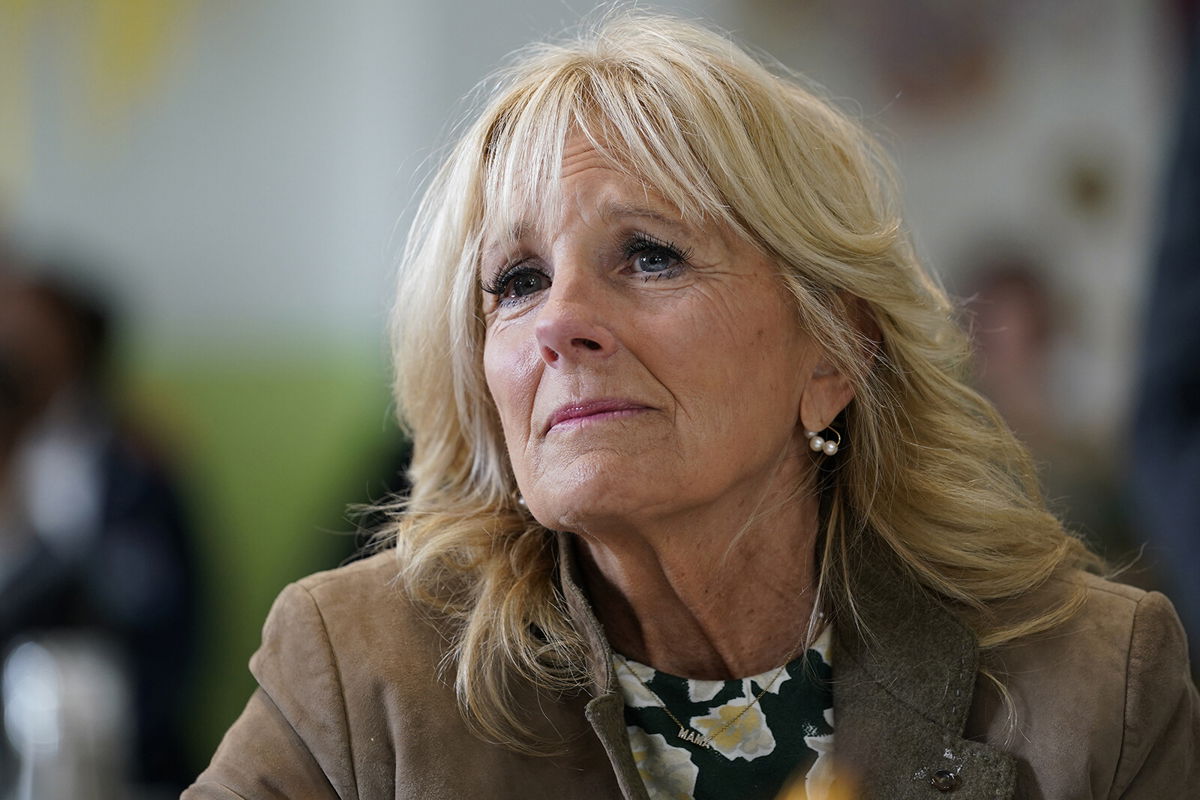 <i>Susan Walsh/AP</i><br/>US First lady Dr. Jill Biden has tested positive for a rebound case of Covid-19