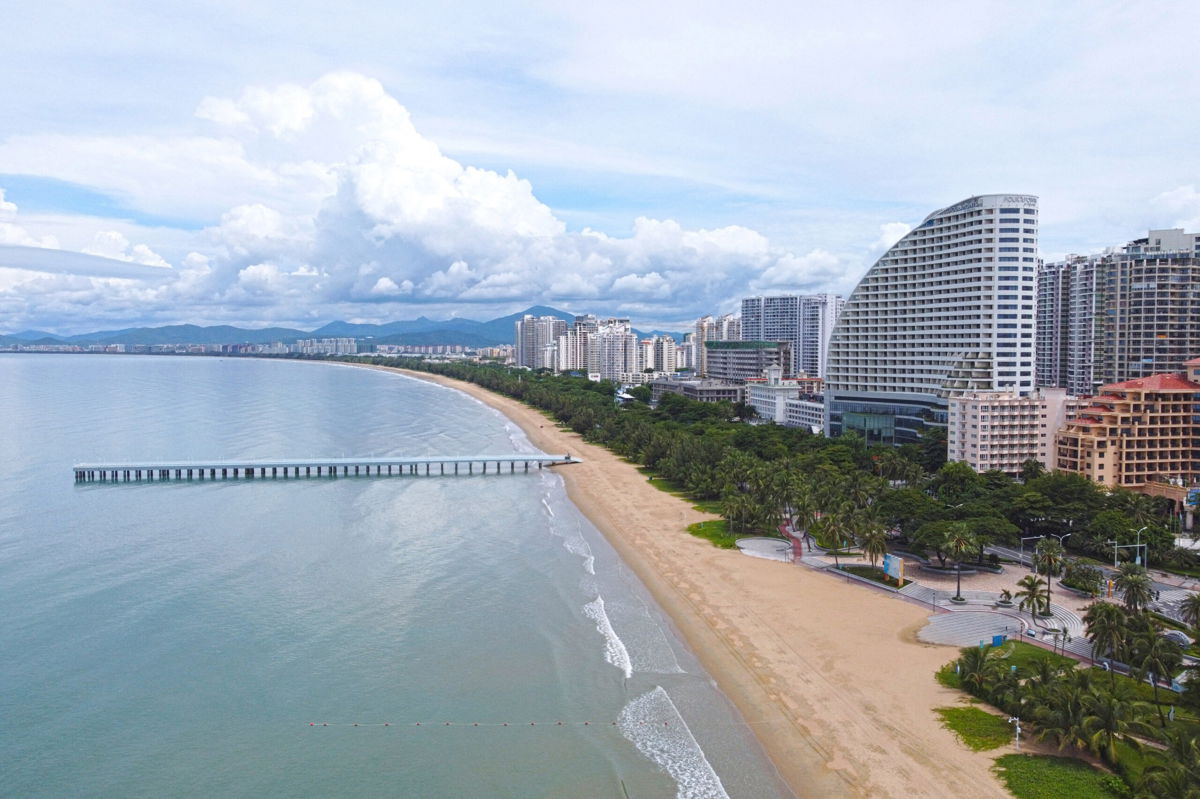 <i>CNS/AFP/Getty Images</i><br/>The Chinese resort city of Sanya is known for its sandy beaches