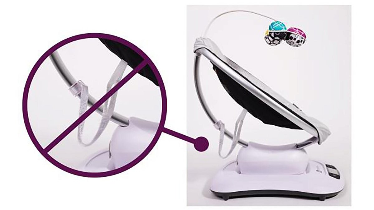 <i>U.S. Consumer Product Safety Commission</i><br/>Millions of baby swings and rockers that pose a risk of asphyxiation or other injuries to infants have been recalled.