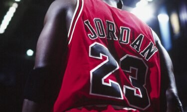 Michael Jordan of the Chicago Bulls is pictured during the 1998 NBA Finals in Salt Lake City.