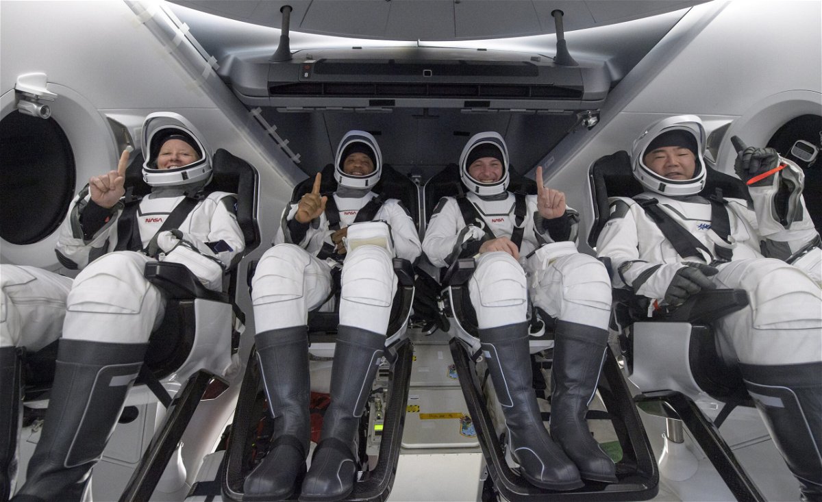 <i>Bill Ingalls/NASA/Getty Images</i><br/>Pictured is NASAs SpaceX Crew-1 on May 2 in Panama City