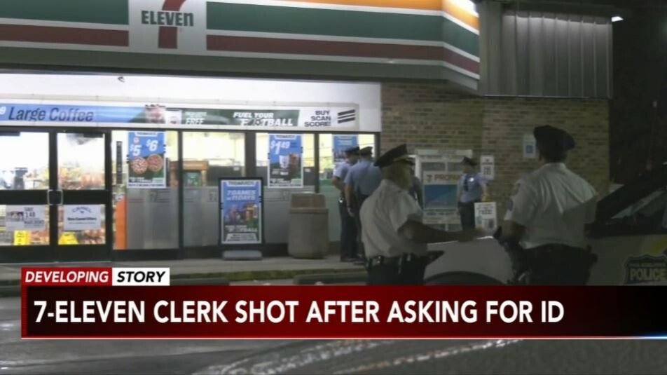 <i>WPVI</i><br/>Philadelphia police are searching for the gunman who shot a 7-Eleven employee Sunday night.