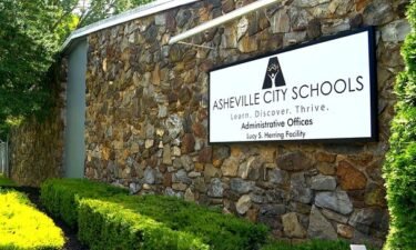Sign for Asheville City Schools