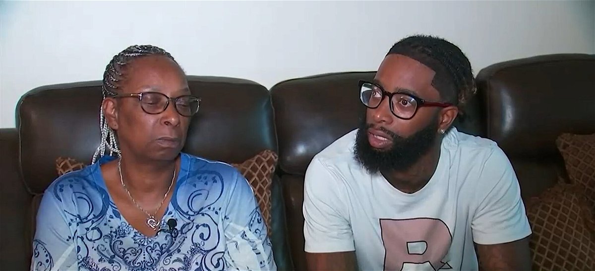 <i>WGCL</i><br/>Chandra Toland (left) is mourning the death of her son who she said was killed in the Fulton County Jail.
