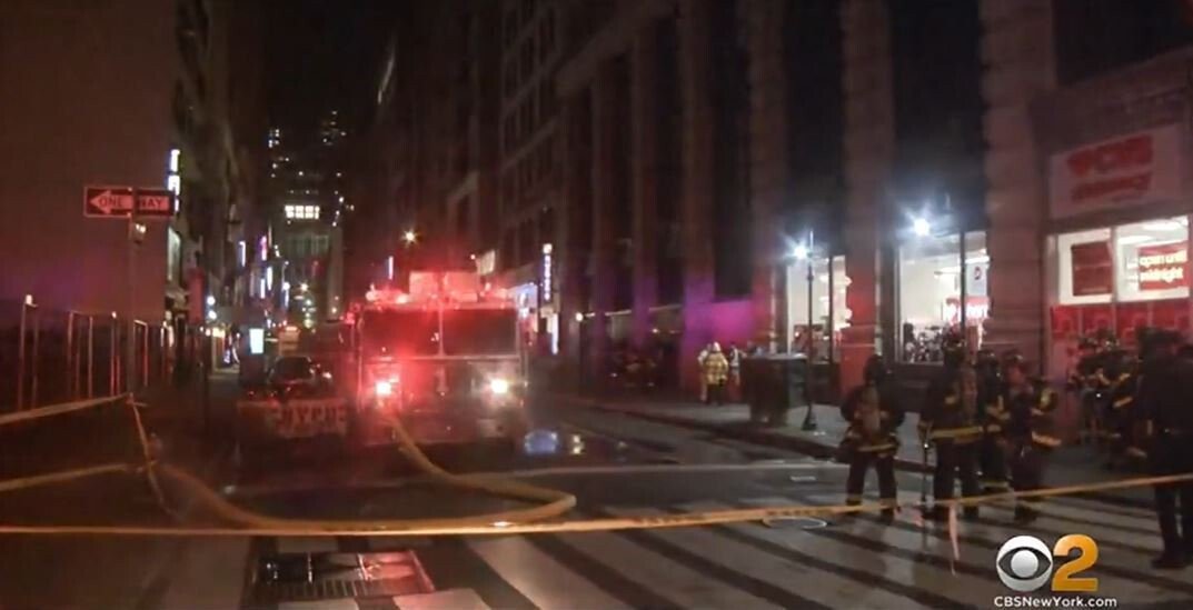 <i>WCBS</i><br/>The New York Manhattan Hotel had to be evacuated overnight due to high levels of carbon dioxide.
