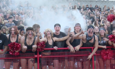 Highland student section cheers on in Rams 14-7 win over Pocatello