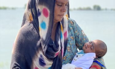 Kainat Solangi and her 24-day-old infant