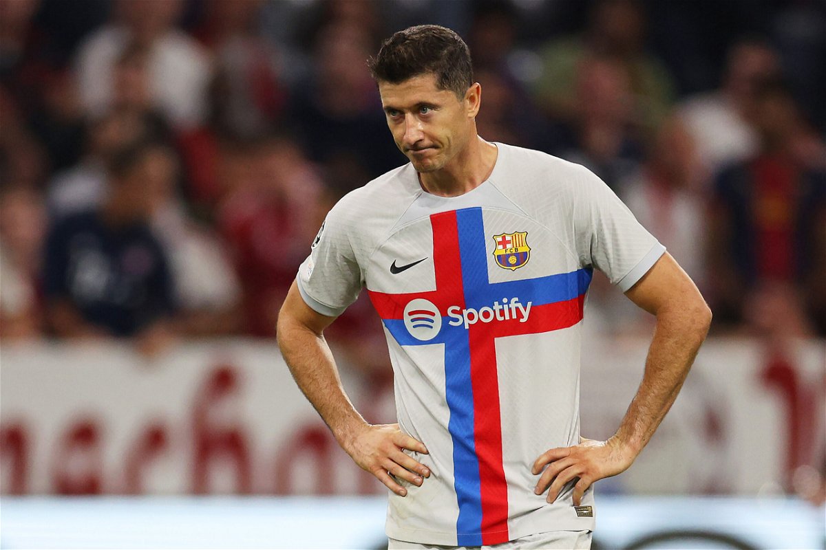 <i>Adam Pretty/Getty Images Europe/Getty Images</i><br/>Robert Lewandowski had a bad night in front of the goal.
