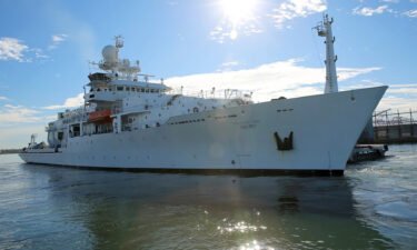 Military Sealift Command's oceanographic survey ship USNS Maury (T-AGS 66) pulls into Naval Station Norfolk. The US Congressional Naming Commission is recommending the US Navy rename two ships whose names have ties to the Confederacy.