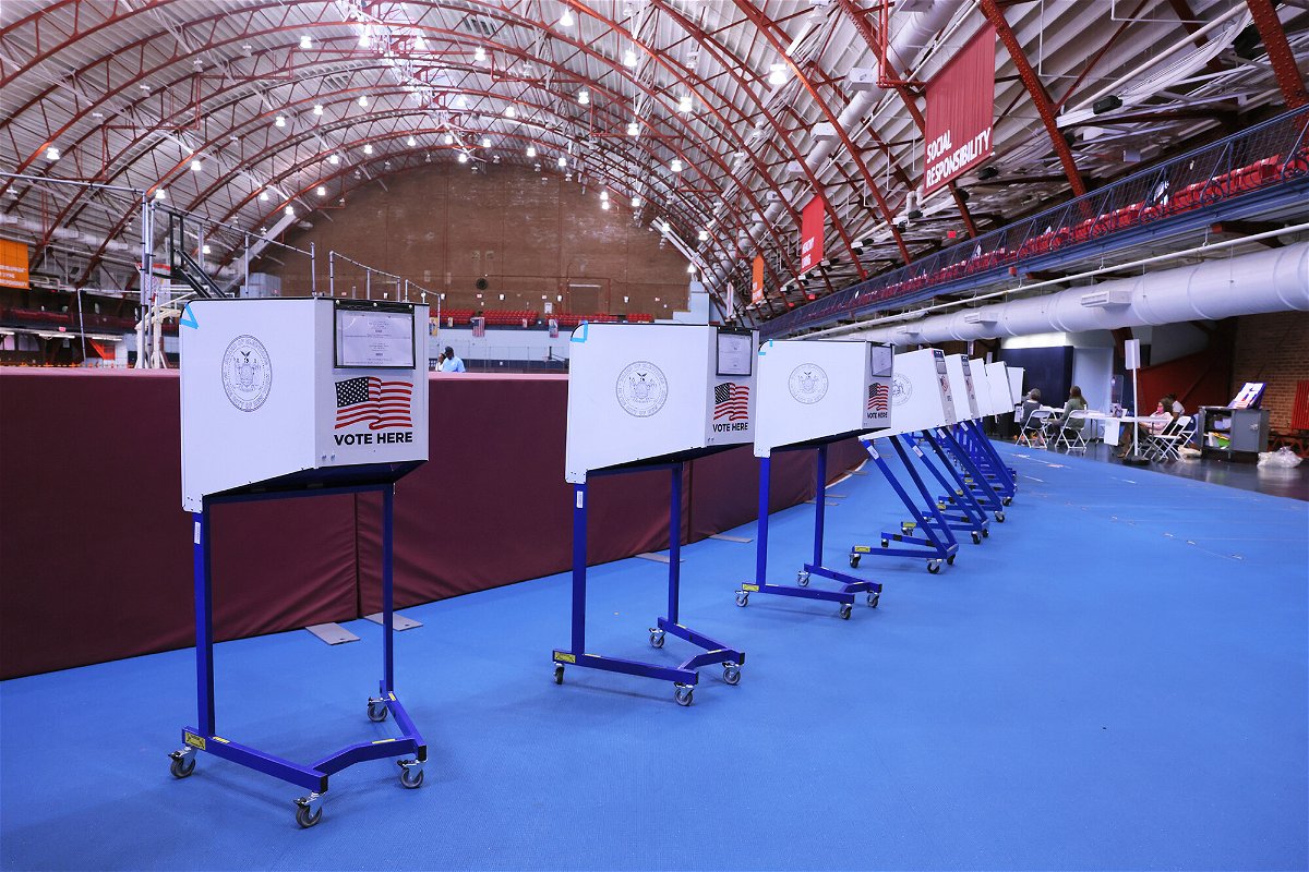 <i>Michael M. Santiago/Getty Images</i><br/>Google is preparing for a wave of misinformation surrounding the US midterm elections by elevating trustworthy information across services including search and YouTube. Empty voting booths are seen on August 23 in New York City.