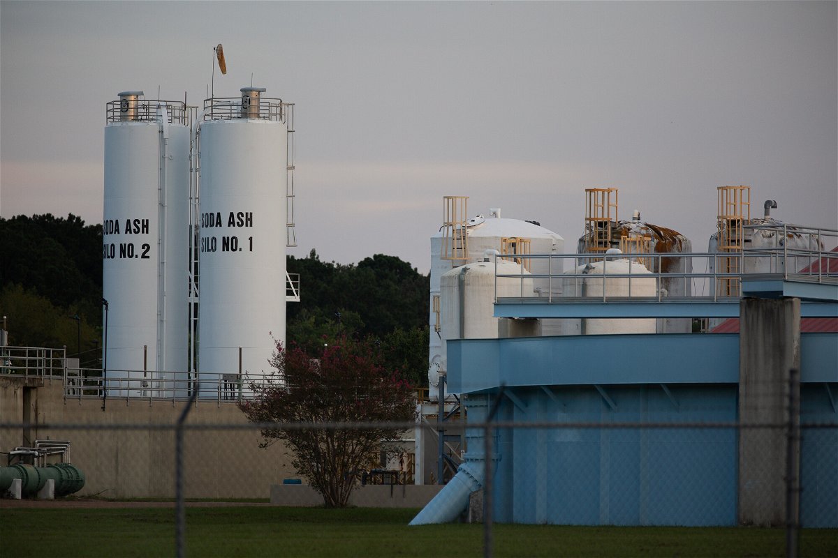 <i>Austin Steele/CNN</i><br/>The O.B. Curtis Water Plant is seen in Jackson