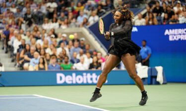 Serena Williams' farewell match at the US Open made history for ESPN. Williams is pictured here in action during the US Open on September 2.