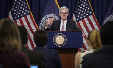 U.S. Federal Reserve Board Chairman Jerome Powell is pictured here at a news conference in Washington