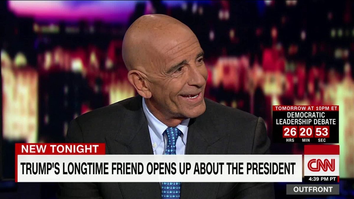<i>CNN</i><br/>Tom Barrack opens up about longtime friend Donald Trump.
