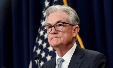 Federal Reserve Chairman Jerome Powell is pictured in Washington