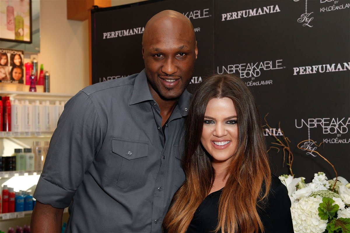 <i>Imeh Akpanudosen/Getty Images</i><br/>Lamar Odom (left) is pictured here with Khloe Kardashian in 2012.