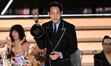 South Korean actor Lee Jung-jae accepts the award for Outstanding Lead Actor In A Drama Series for "Squid Game" onstage during the 74th Emmy Awards at the Microsoft Theater in Los Angeles