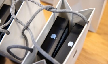 New Apple iPhones are set to be revealed on September 7. Apple iPhone 13 Pro phones are pictured inside a shopping bag at an Apple store in New York in 2021.