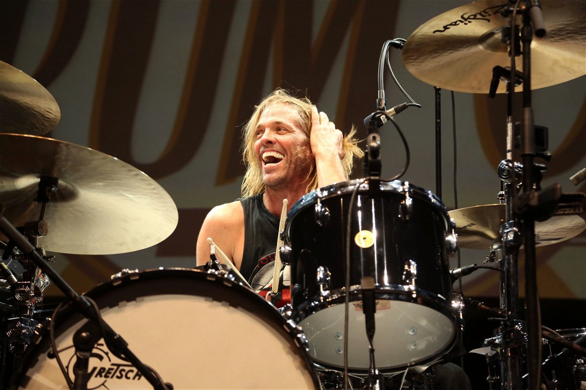 <i>Ashley Beliveau/Getty Images</i><br/>Taylor Hawkins & The Coattail Riders perform at Guitar Center's 27th Annual Drum-Off at Club Nokia on January 16