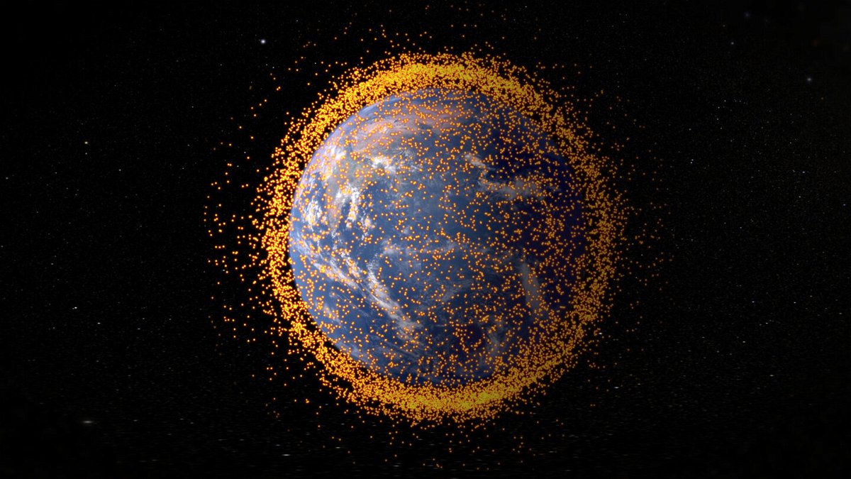 <i>NASA</i><br/>Satellites that are no longer in service must get out of the sky far more quickly under a new rule adopted by US federal regulators September 29. Space debris is seen here flying uncontrolled through Earth's orbit.