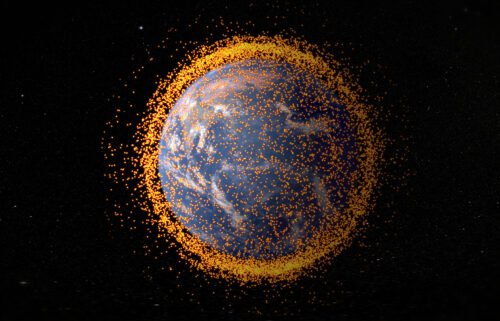 Satellites that are no longer in service must get out of the sky far more quickly under a new rule adopted by US federal regulators September 29. Space debris is seen here flying uncontrolled through Earth's orbit.