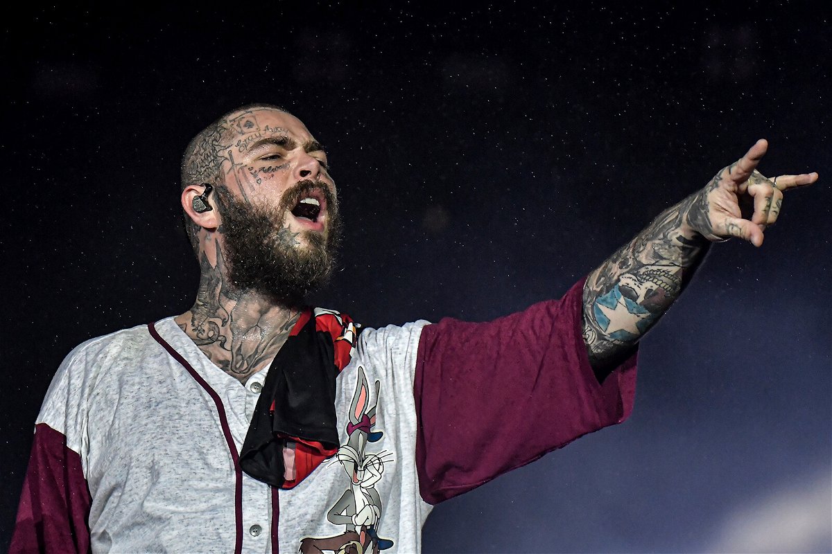 <i>Thiago Ribeiro/AGIFP/AP</i><br/>Rapper Post Malone suffered a fall and bruised his ribs on Saturday when he fell through an opening in the stage during his performance in St. Louis