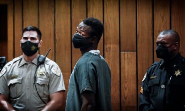 Cleotha Henderson (center) appears in Judge Louis Montesi courtroom for his arraignment on September 6 in Memphis