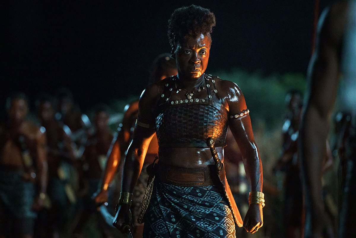 <i>Ilze Kitshoff/Sony Pictures</i><br/>Viola Davis stars as the warrior leader in 'The Woman King.'