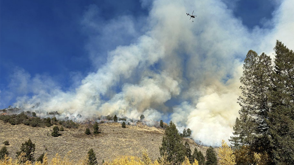 Prescribed Burn operations in Teton Canyon, October 18, 2022