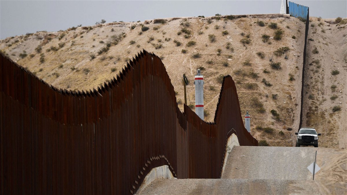 <i>Patrick T. Fallon/AFP/Getty Images</i><br/>The wall at the southern US border in the El Paso Sector.