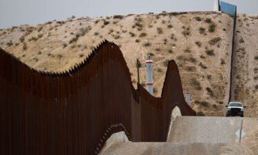 The wall at the southern US border in the El Paso Sector.