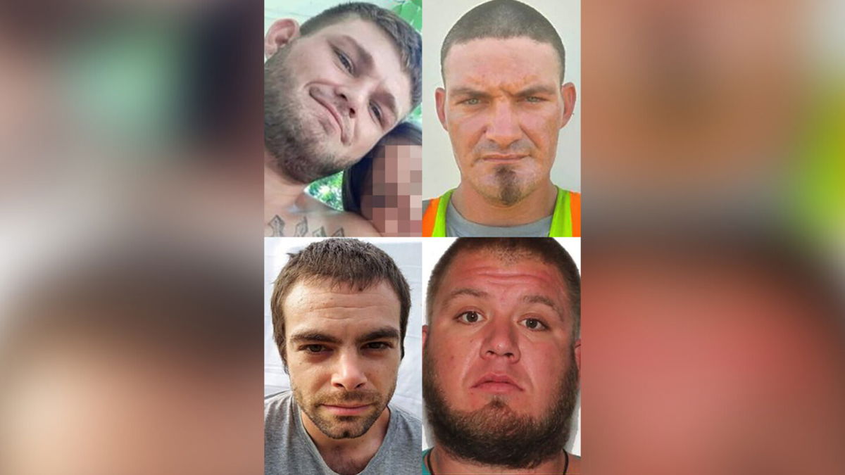 <i>Okmulgee Police Department</i><br/>The bodies of four males were found in a river outside an Oklahoma city where authorities have been searching for four missing men pictured here