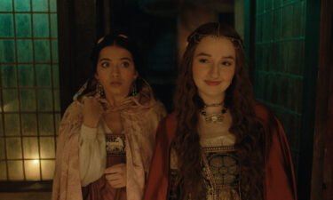 Isabela Merced as Juliet (left) and Kaitlyn Dever as Rosaline are pictured here in 'Rosaline