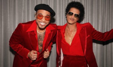 Anderson .Paak and Bruno Mars of Silk Sonic in 2021. The duo has decided not to submit their album