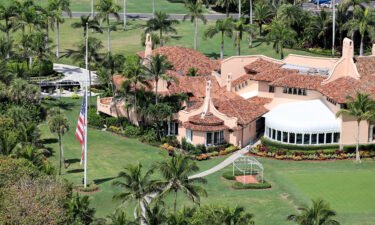 Former President Donald Trump's Mar-a-Lago estate is seen on September 14 in Palm Beach