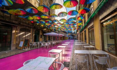Cais do Sodré in Lisbon is home to this Instagrammable "pink street."