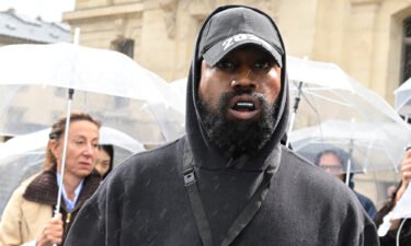 George Floyd's family is considering legal action against Kanye West. The rapper is pictured here on October 2 in France.