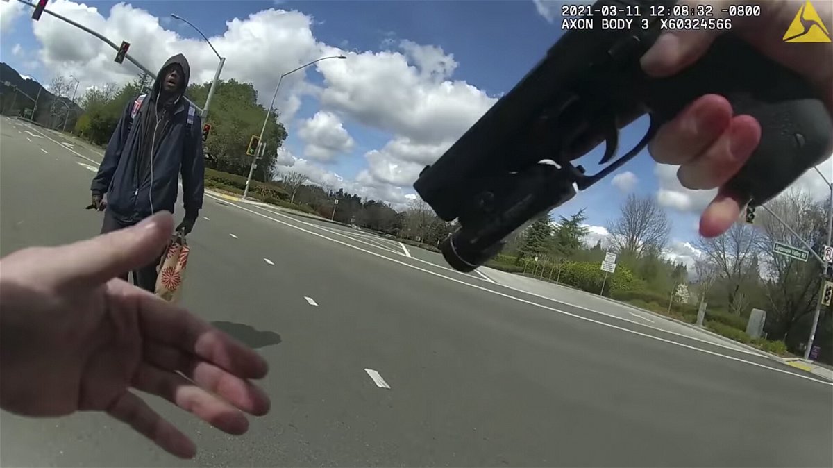 <i>Contra Costa Sheriff/AP</i><br/>This image from body-worn camera video provided by the Contra Costa County Sheriff's Office shows Tyrell Wilson