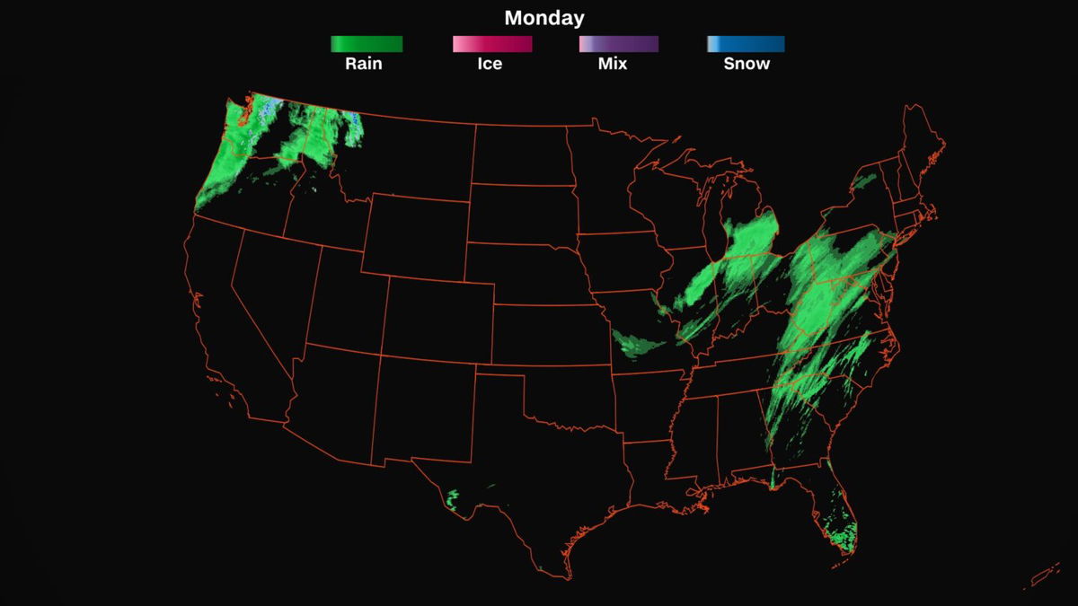 <i>CNN Weather</i><br/>Both sides of the country will be dealing with a soggy Halloween forecast. While rain in the Pacific Northwest could be viewed as more of a treat