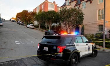The man who allegedly attacked House Speaker Nancy Pelosi's husband posted multiple conspiracy theories on Facebook. A police car blocks the street below the home of Paul Pelosi in San Francisco on October 28.