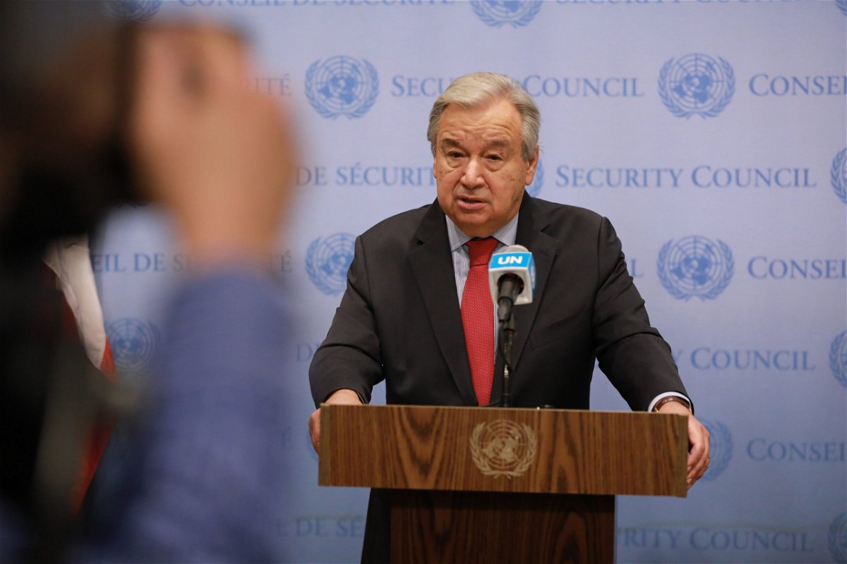 <i>Xie E/Xinhua/Getty Images</i><br/>UN Secretary-General Antonio Guterres