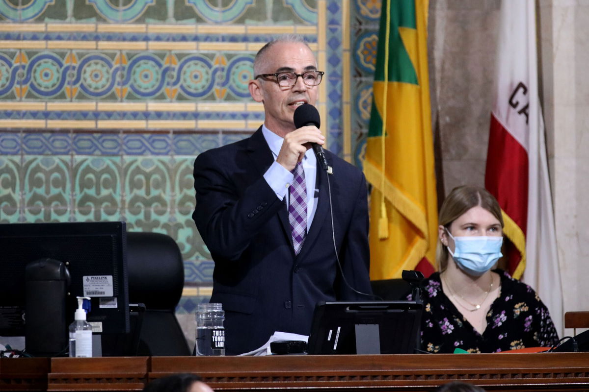 <i>Gary Coronado/Los Angeles Times/Getty Images</i><br/>Los Angeles City Council Acting President Mitch O'Farrell stressed the need for better representation on the council.