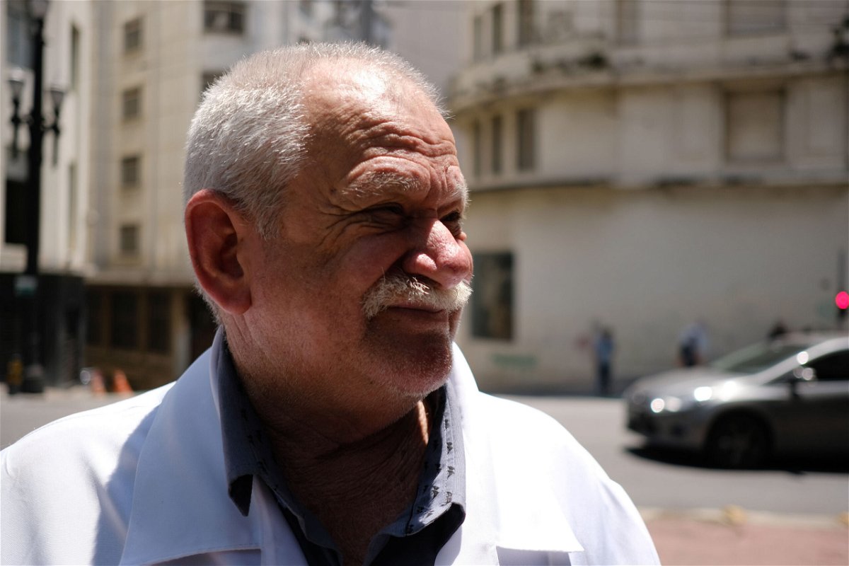 <i>Vasco Cotovio/CNN</i><br/>Robson Mendonça runs a soup kitchen in downtown São Paulo and says the situation is getting worse