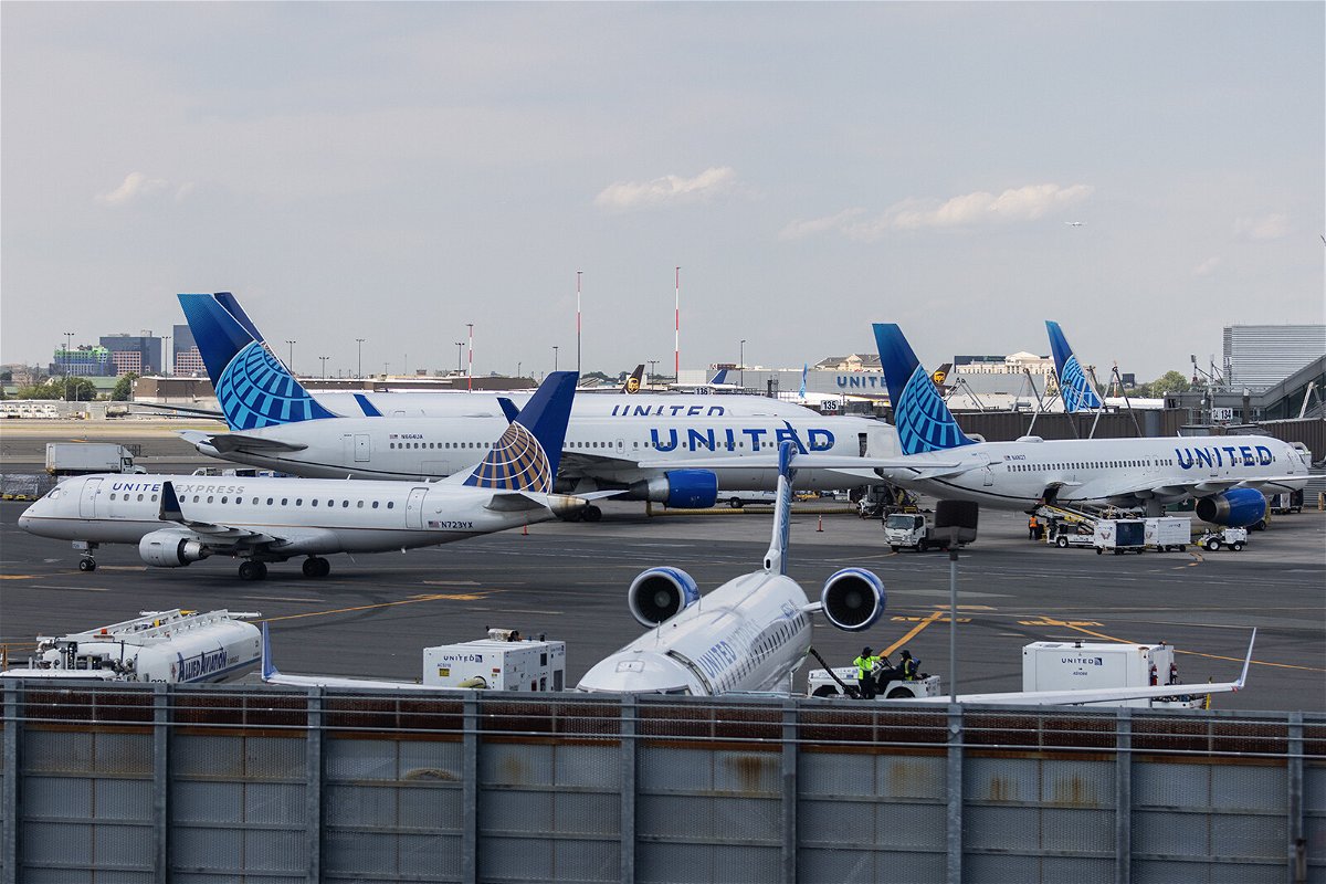 <i>Jeenah Moon/Getty Images/File</i><br/>Newark airport authorities removed on Monday a snake from a United Airlines plane. Pictured is Newark Liberty International Airport on July 1