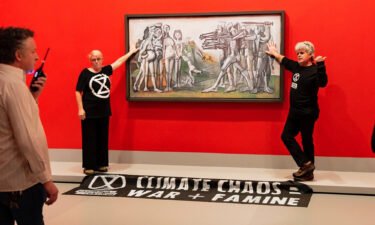 Extinction Rebellion said no art was harmed in the incident