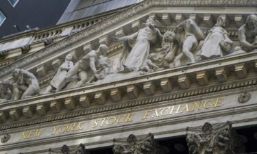 The New York Stock Exchange building is seen