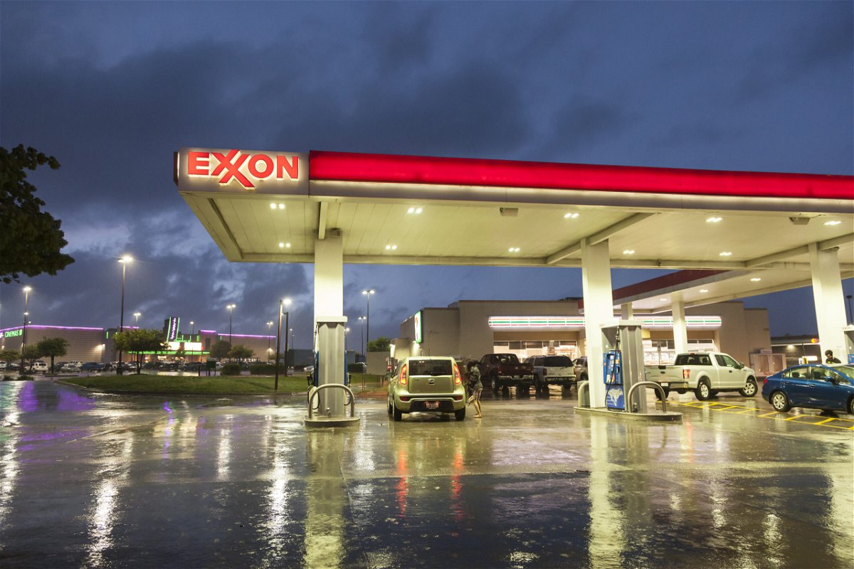 <i>Shutterstock</i><br/>ExxonMobil's profit set a record for the second straight quarter as oil and gas prices remained high. An Exxon gas station in Dallas
