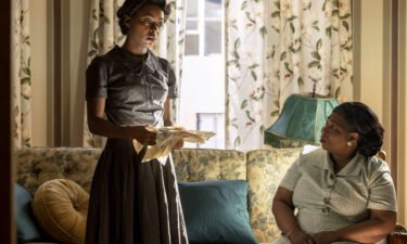 Whoopi Goldberg (right) plays Emmett Till's grandmother in the upcoming film "Till" alongside Danielle Deadwyler (left). Goldberg says she did not wear a fat suit during filming