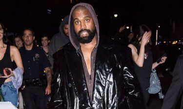 Kanye West's Twitter account is locked for an anti-Semitic tweet. West here leaves an event at New York Fashion Week last month.